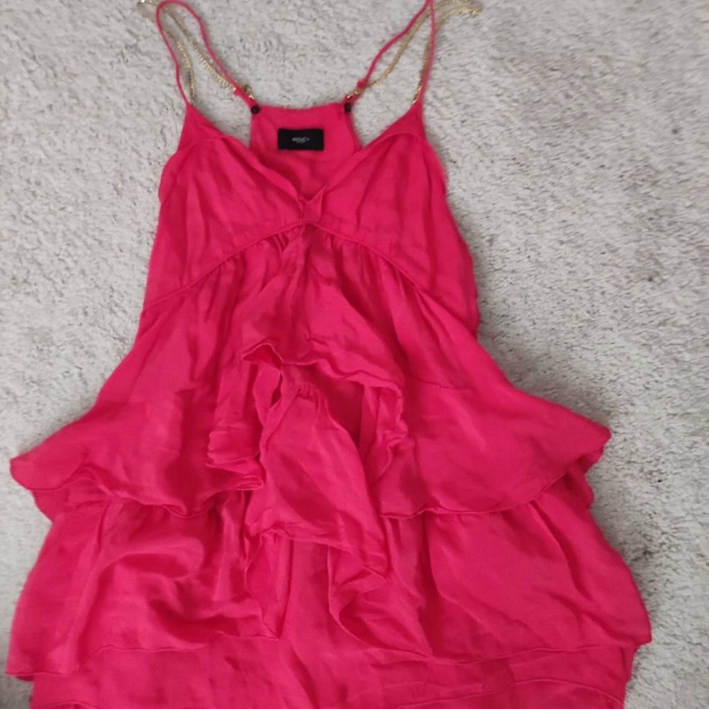 SUPER CUTE Pink Silk Top